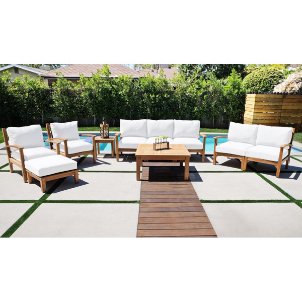 Willow Creek Designs Huntington Teak 7 Person Outdoor Seating Group
